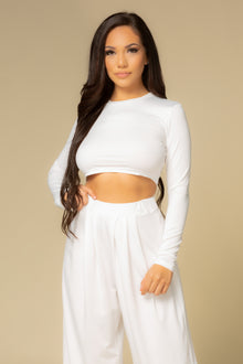  AUDREY LONG SLEEVE TOP WHITE